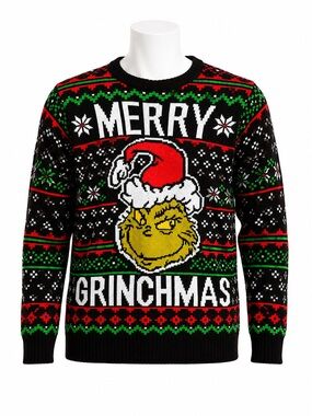Size L The‎ Grinch Men’s Merry Grinchmas Ugly Christmas Sweater Holiday
